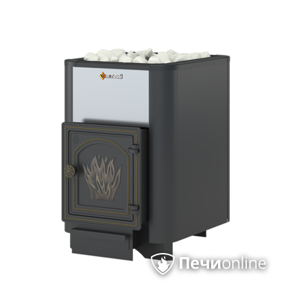 Дровяная банная печь Везувий Сенсация 16 Антрацит (ДТ-4) без выноса в Кирове